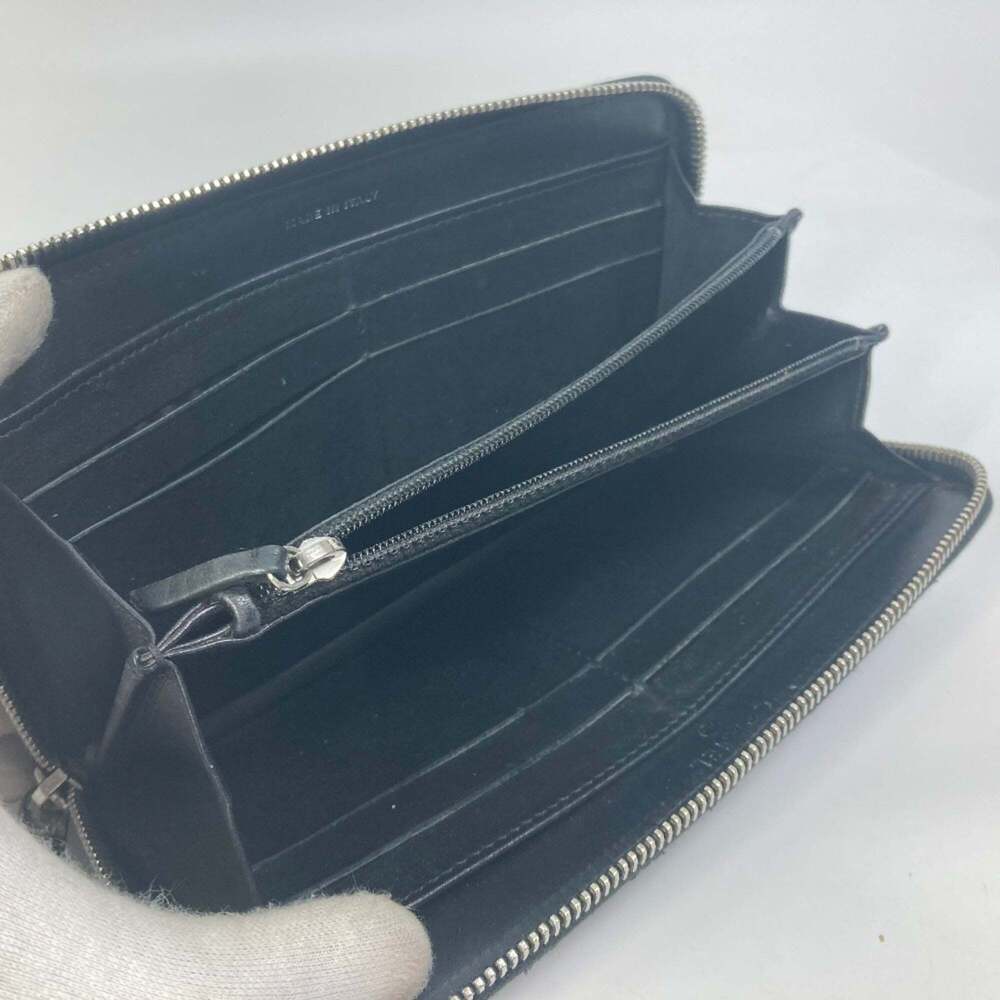 CHANEL Black Lambskin Leather Logo Wallet - Picture 8 of 16